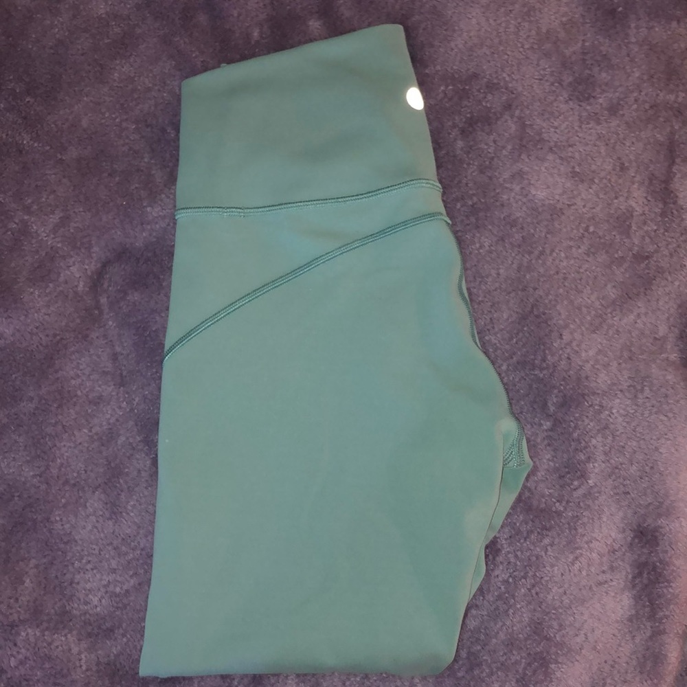 size 4 turquoise crop legging